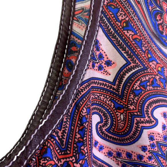 THEORY Red & Blue Brindina Veranda Paisley Silk Shift Dress - Picture 7 of 14